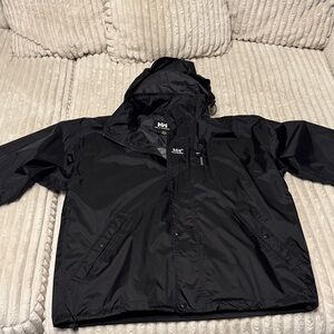 Helly Hansen Mens Black Hooded Waterproof Jacket